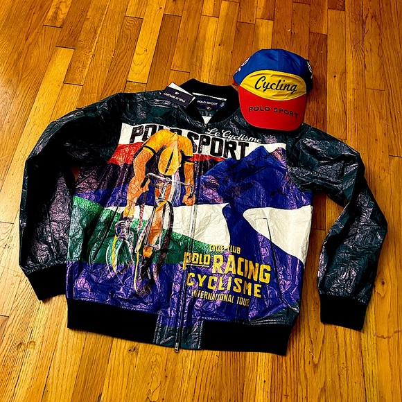 🚴🏾‍♂️ POLO RALPH LAUREN CYCLING WINDBREAKER JACKET CYCLE ME - Picture 3 of 3